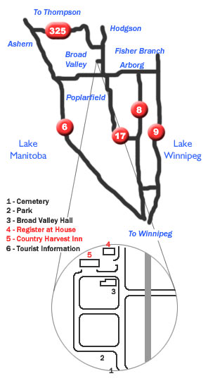 Country Harvest Inn Surrounding Area Map